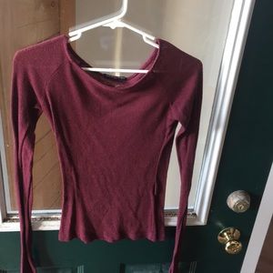 Brandy Melville maroon sweater long sleeve